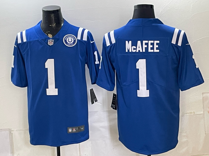 Men 2026 Indianapolis Colts #1 McAfee blue Limited Nike NFL Jersey 0822002